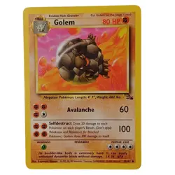 Golem 36/62 Fossil Regular WOTC Vintage Pokemon TCG - NM - Image 1