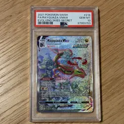 Pokemon Rayquaza VMAX Alternate Art Secret Rare 218/203 Evolving Skies PSA 10 - Image 1