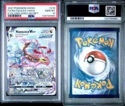 Pokemon 2021 Rayquaza VMAX 218/203 Alt Art Evolving Skies GEM MINT PSA 10 - Image 3
