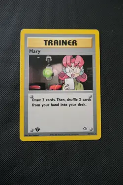 1st Edition Mary 87/111 Neo Genesis Non Holo Rare WOTC Pokemon Card TCG - Image 1