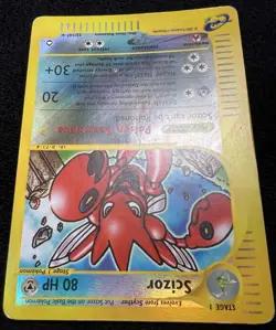 Scizor 32/147 Aquapolis Rare Reverse Holo E Series Pokemon Card - MP - Image 4