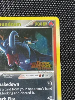 Dark Houndoom 5/109 Swirl Team Rocket Returns Stamped Reverse Holo Pokemon NM/LP - Image 3