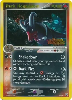 Ex: Team Rocket Returns Dark Houndoom - 5/109 - Holo Rare - Reverse Holo x1 Mode - Image 1