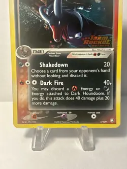Pokemon Dark Houndoom 5/109, Team Rocket Returns Set, Reverse Holo Rare *NM/LP* - Image 4