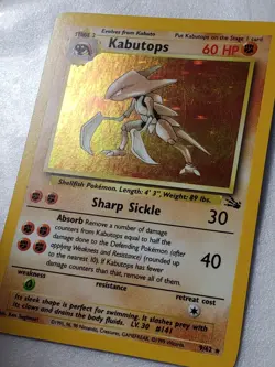 HOLO Kabutops 9/62 - NM / M - RARE 1999 Fossil Pokemon Card - $2 Flat Shipping - Image 3