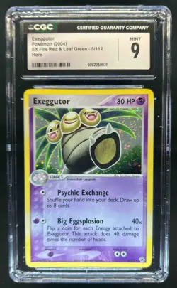 2004 Pokemon EX FireRed & LeafGreen Exeggutor Holo #5/112 CGC 9 - Image 1