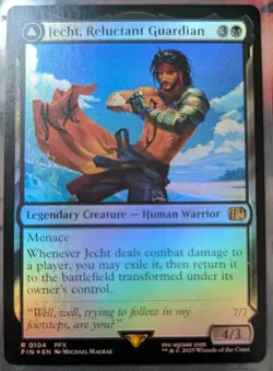 2025 MAGIC: THE GATHERING FINAL FANTASY-FOIL #0104 JECHHT, RELUCTANT GUARDIAN - Image 1