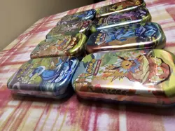 Pokemon Scarlet & Violet: Prismatic Evolutions Sealed Mini Tin (EMPTY) X8 - Image 3