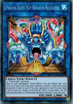 Yugioh Prank-Kids Rip-Roarin-Roaster HISU-EN022 1st Edition Secret Rare NM - Image 1