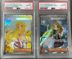PSA 10 GEM MINT Lillie’s Determination SAR AND SR Sequential - Pokemon JP Lot - Image 1