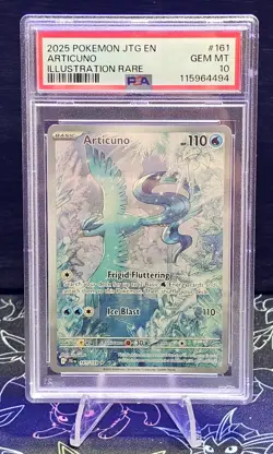 2025 POKEMON JTG EN-JOURNEY TOGETHER #161/159 ARTICUNO IR PSA 10 - Image 2