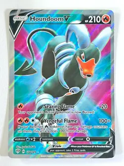 Houndoom V 178/189 Ultra Rare Full Art Darkness Ablaze Pokemon TCG Near Mint NM - Image 1