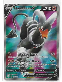 Houndoom V 178/189 Darkness Ablaze Sword & Shield SWSH Ultra Rare Pokemon TCG NM - Image 1