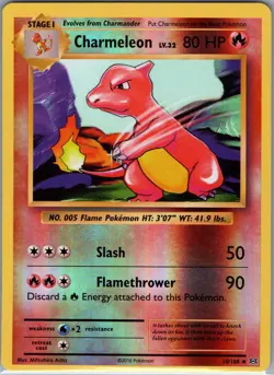 Charmeleon 10/108 Reverse Holo XY - Evolutions - Pokemon Card - NM - Image 1