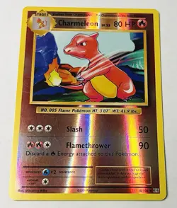 Charmeleon 10/108 Uncommon Reverse Holo XY - Evolutions Pokemon Card - Image 1