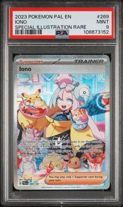 Iono 269/193 PSA 9 Paldea Evolved Special Illustration Rare Pokemon Card 2023 - Image 1