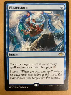 MTG 1x Flusterstorm 255 Modern Horizons Buy A Box PROMO Magic Gathering x1 NM - Image 1