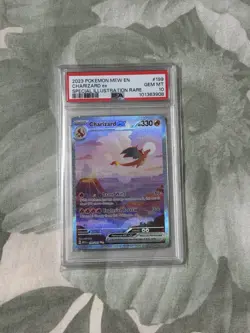 POKEMON TCG CHARIZARD EX 199/165 PSA 10 SV 151 SPECIAL ILLUSTRATION RARE - Image 1