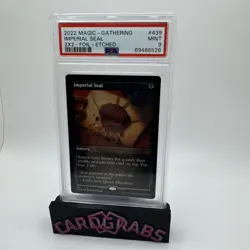 2022 MTG Double Masters Imperial Seal Foil Etched PSA 9 - Image 1