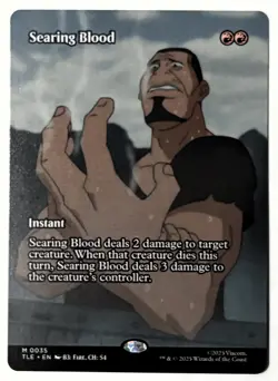 Searing Blood - MTG ATLA Eternal (TLE 035) - Borderless Non-Foil - Image 1