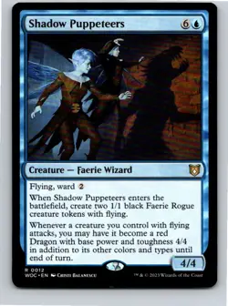 Magic the Gathering Shadow Puppeteers Wilds of Eldraine Commander MTG - Image 1