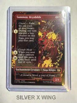 Summon: Brynhildr Borderless x1, MTG, Magic the Gathering, Final Fantasy, FIN,NM - Image 1
