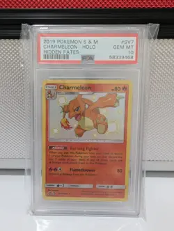 2019 Pokemon Sun & Moon Charmeleon Holo #SV7 Hidden Fates PSA 10 - Image 1
