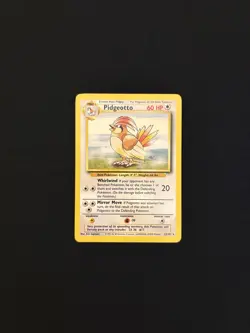 Pokemon TCG Pidgeotto 22/102 Base Set Regular Rare Unlimited WOTC Vintage - Image 1