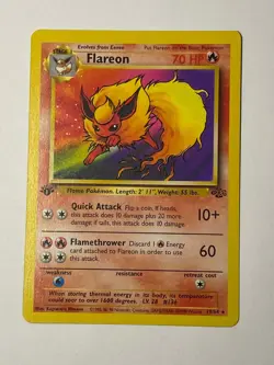 1999 Pokemon Jungle 1st Edition #19 Flareon 💎GEM 💎MINT - Image 1