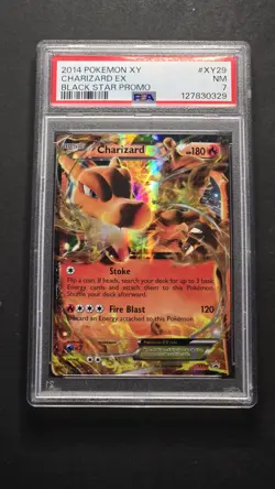 PSA 7 Charizard EX XY29 XY Black Star Promo Ultra Rare Pokemon 2014 - Image 1