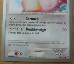 2008 World Championships Chansey 76/123 Promo non-holo Pokemon NM - Image 3