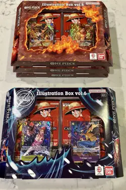 One Piece Illustration Box Vol. 5 & 6 *LOT OF 6* NEW SEALED IN HAND 3 FULL SETS - Image 2