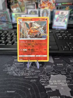 Pokemon TCG Charizard Pokemon Go 010/078 Reverse Holo Rare - Image 1