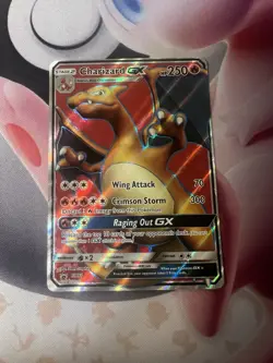 Pokemon Charizard GX SM60 Full Art Promo Holo English TCG Card MP - Image 1