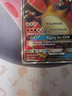 Pokemon Charizard GX SM60 Full Art Promo Holo English TCG Card MP - Image 3