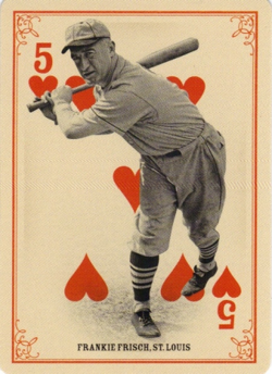 2013 Panini Golden Age Playing Cards #12 Frankie Frisch - BB - Image 1