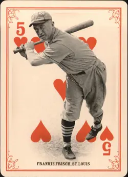2013 Panini Golden Age Playing Cards #12 Frankie Frisch - BB - Image 2