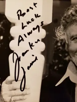 Rare Frankie Lane Laine signed autographed 8x10 photo singer actor Died 2007 - Image 2