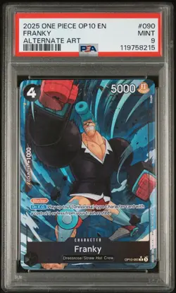 PSA 10 FRANKY 090 2025 ONE PIECE OP10-ROYAL BLOOD | ALTERNATE ART - Image 1