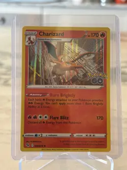 Charizard Holo Rare Pokemon GO 010/078 Reverse Holo - NM Pokemon TCG Card - Image 1