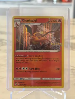 Charizard Holo Rare Pokemon GO 010/078 Reverse Holo - NM Pokemon TCG Card - Image 1
