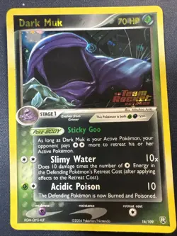 Dark Muk Reverse Holo 16/109 Ex Team Rocket Returns NM - Image 1