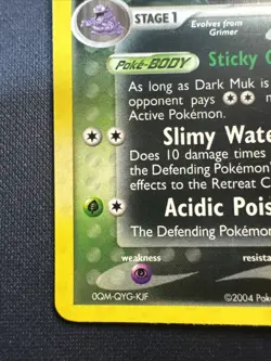 Dark Muk Reverse Holo 16/109 Ex Team Rocket Returns NM - Image 4