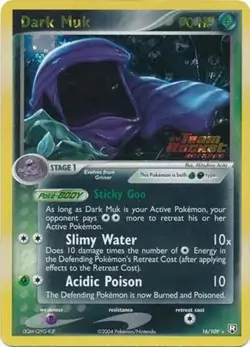 Dark Muk - 16/109 - Pokemon Ex Team Rocket Returns Reverse Holo NM-LP - Image 1