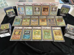 Complete Pokemon Shadowless Base Set 102/102 Graded Holos PSA 7 NM Charizard - Image 2