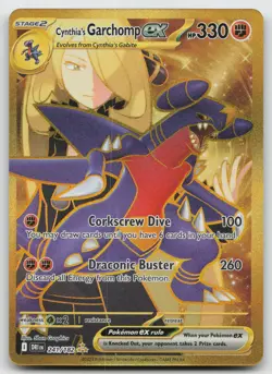 Cynthia's Garchomp ex Hyper Rare Holofoil SV10: Destined Rivals 241/182 NM - Image 1