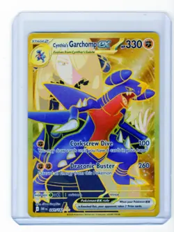 Cynthia's Garchomp EX 241/182 Destined Rivals Gold Hyper Rare Card - Image 1