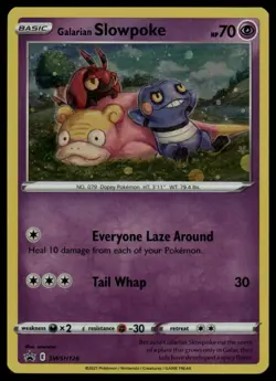 Galarian Slowpoke #SWSH126 SWSH: Sword & Shield Promo Cards Cosmic Holo Pokemon - Image 1