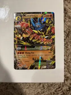Pokemon TCG Mega-Lucario-EX Holo Rare Card Furious Fists 55/111 - Image 1