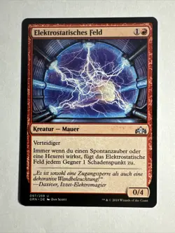 1x Mtg Guilds Of Ravnica Elektrostatisches Feld NM Magic The Gathering - Image 1